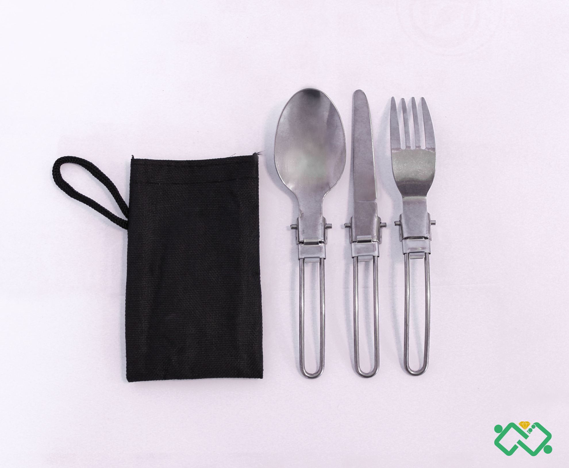 تصویر از ست قاشق چنگال وکارد تاشو