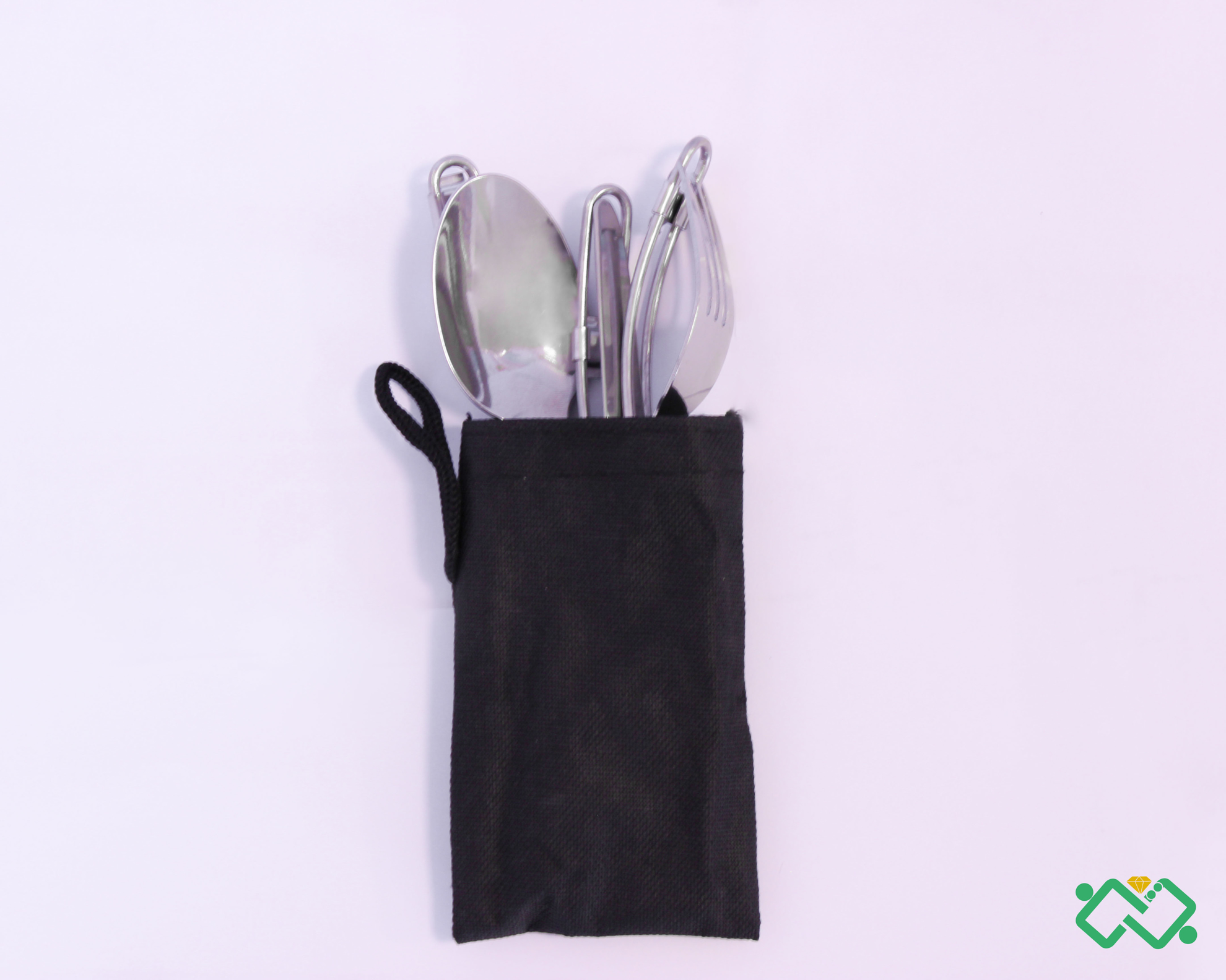 تصویر از ست قاشق چنگال وکارد تاشو